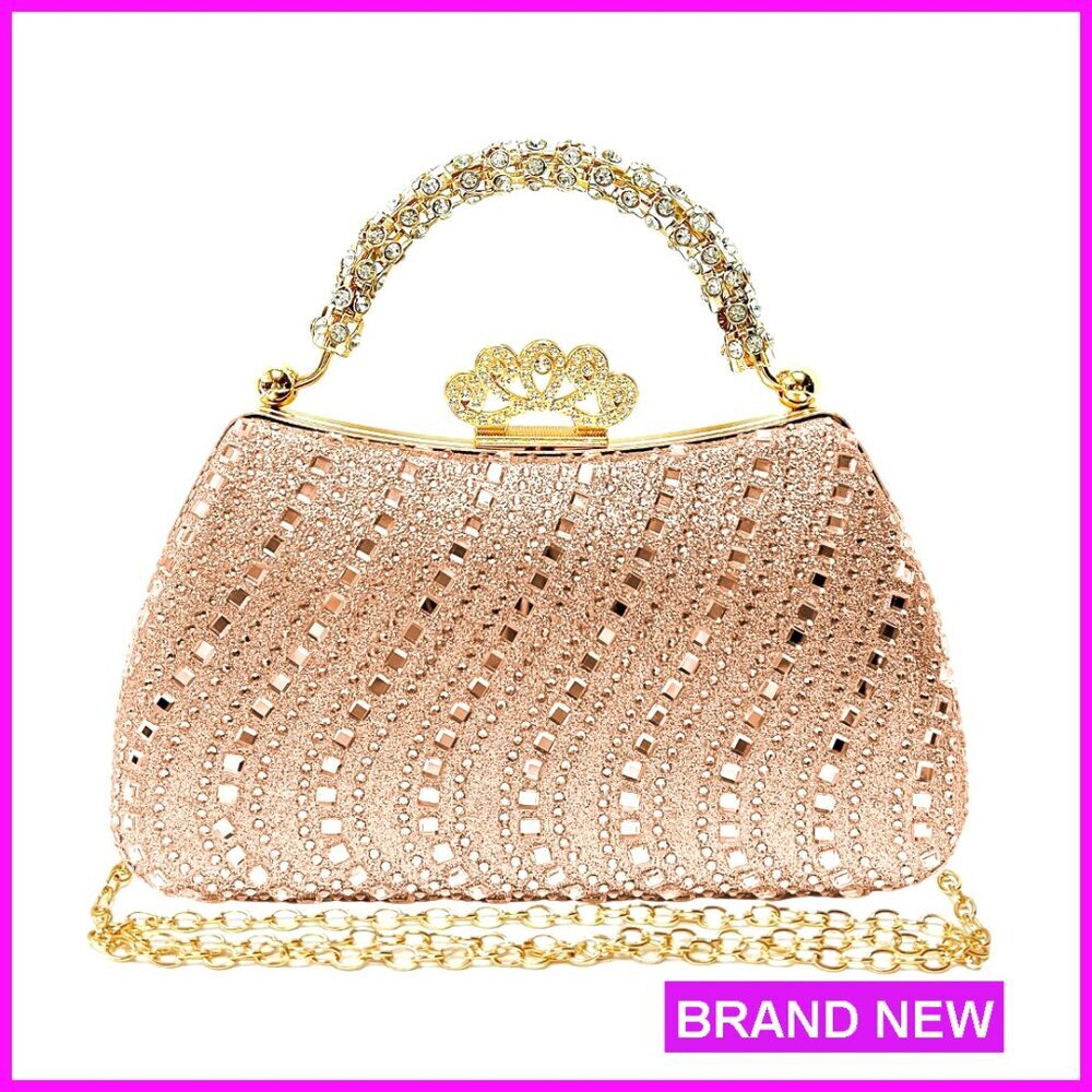 Sparkling Rhinestone Evening Bag Elegant Clutch Prom Wedding Party Handbag